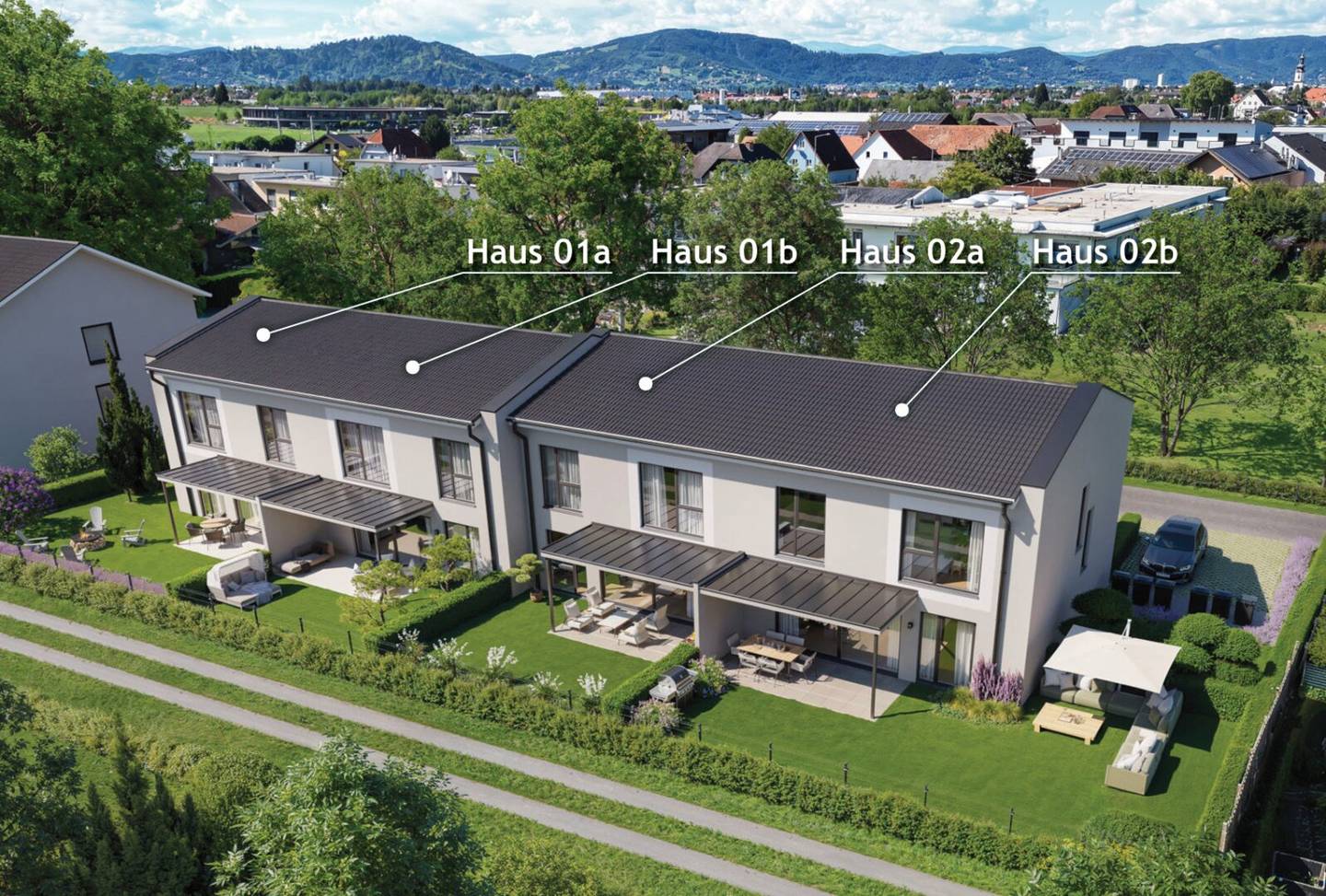 Neubauprojekt in Feldkirchen bei Graz – Reihenhäuser mit Wohnkomfort, Grünflächen & perfekter Verkehrsanbindung! – VERKAUFSSTART