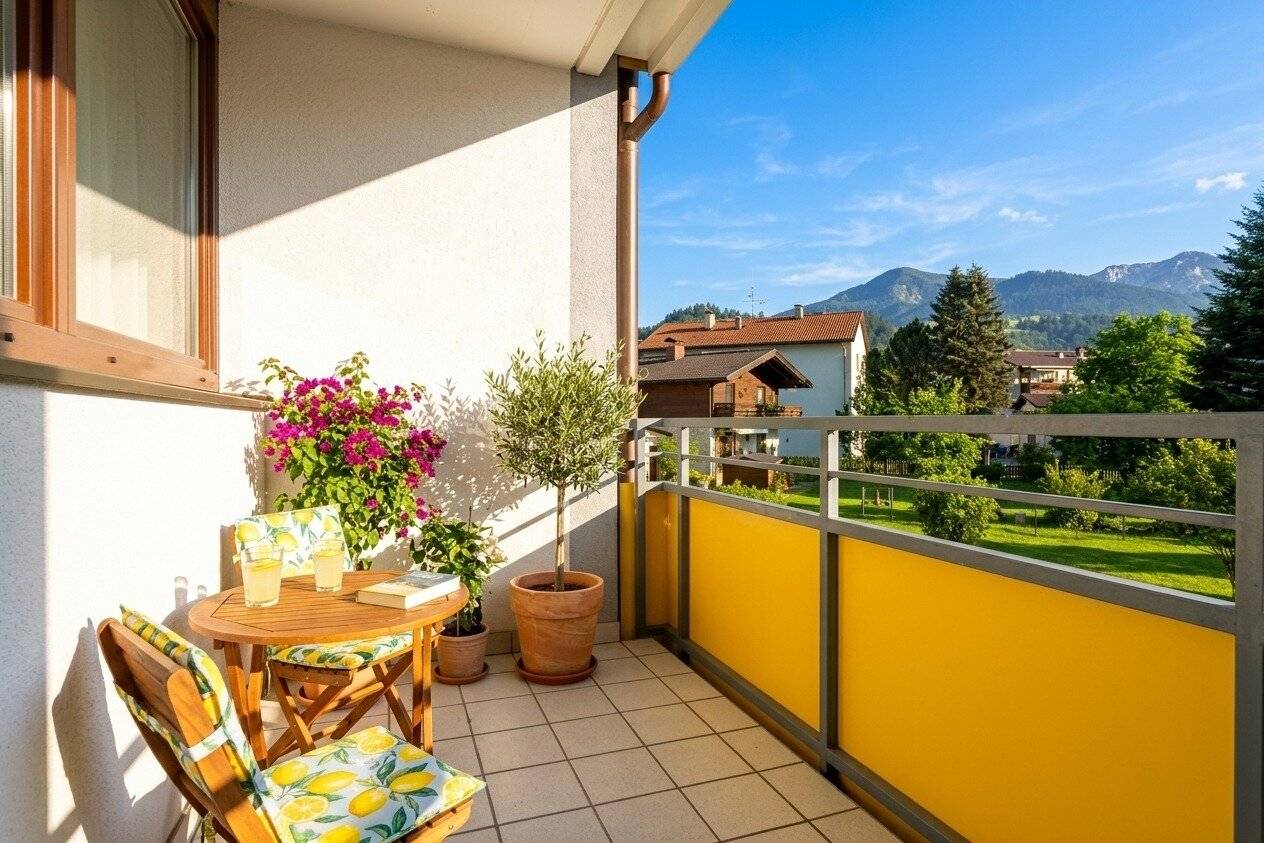 Sonnige 3-Zimmer-Wohnung mit Loggia, Bergblick & Parkplatz in Bischofshofen