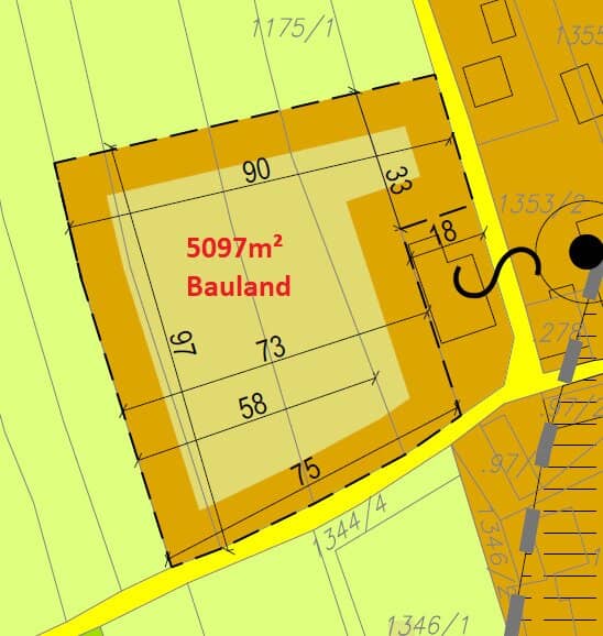 Über 5000m² Bauland in ruhiger Lage