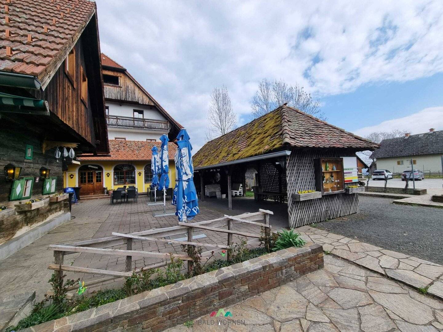 Buschenschank, Gasthaus, Weingarten, Zimmervermietung und Bauland in hervorragender Lage an der Schilcherweinstrasse