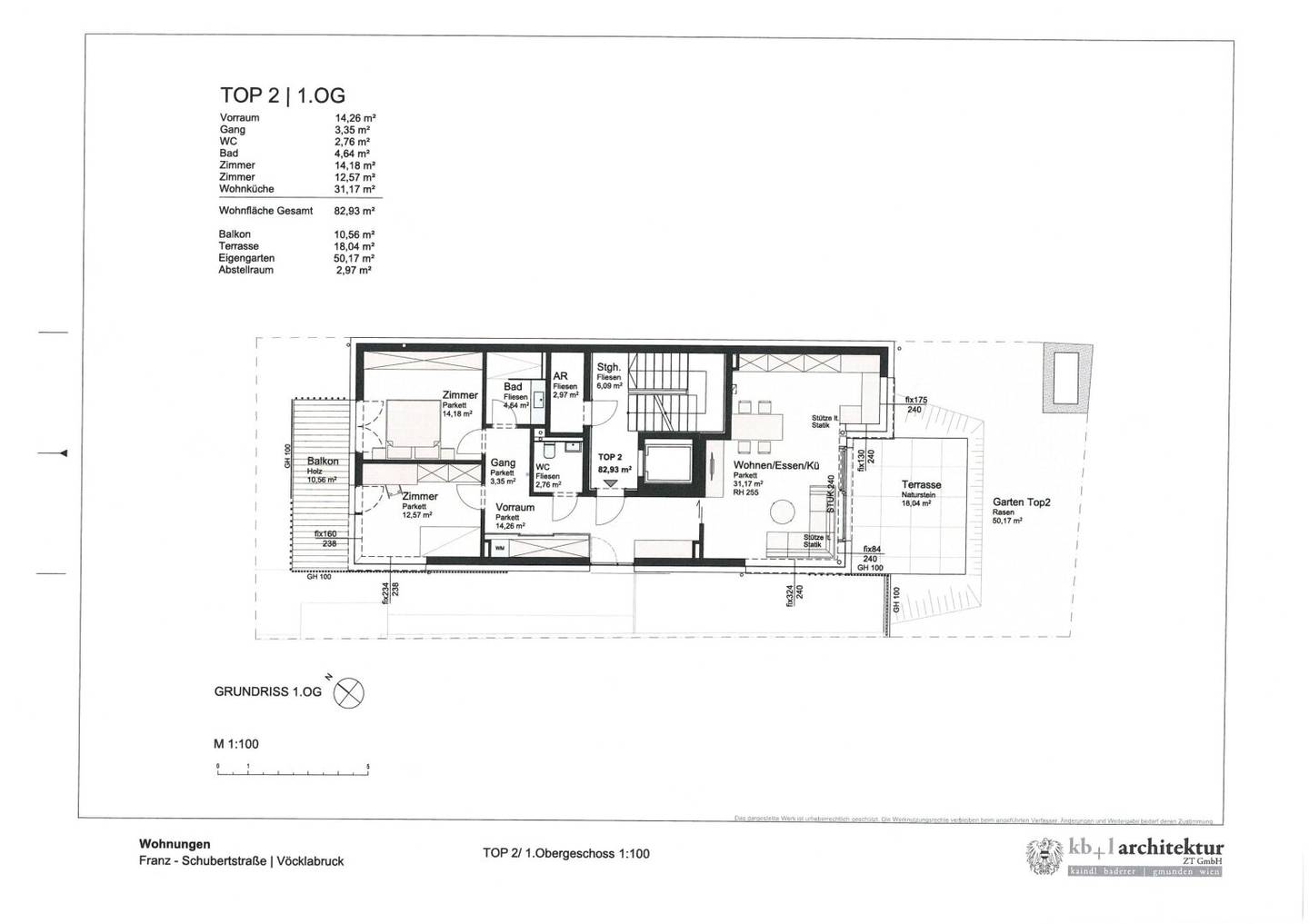 ( Bauprojekt ) !! Baugrund inkl. Baugenehmigung für 3 Wohnungen in  Vöcklabruck:  mit Garten, Terrasse, 2 Balkonen & 3 Stellplätzen!