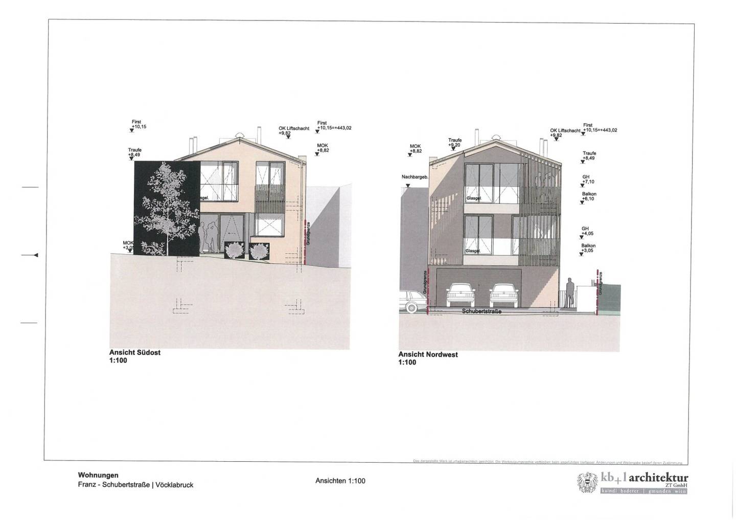 ( Bauprojekt ) !! Baugrund inkl. Baugenehmigung für 3 Wohnungen in  Vöcklabruck:  mit Garten, Terrasse, 2 Balkonen & 3 Stellplätzen!