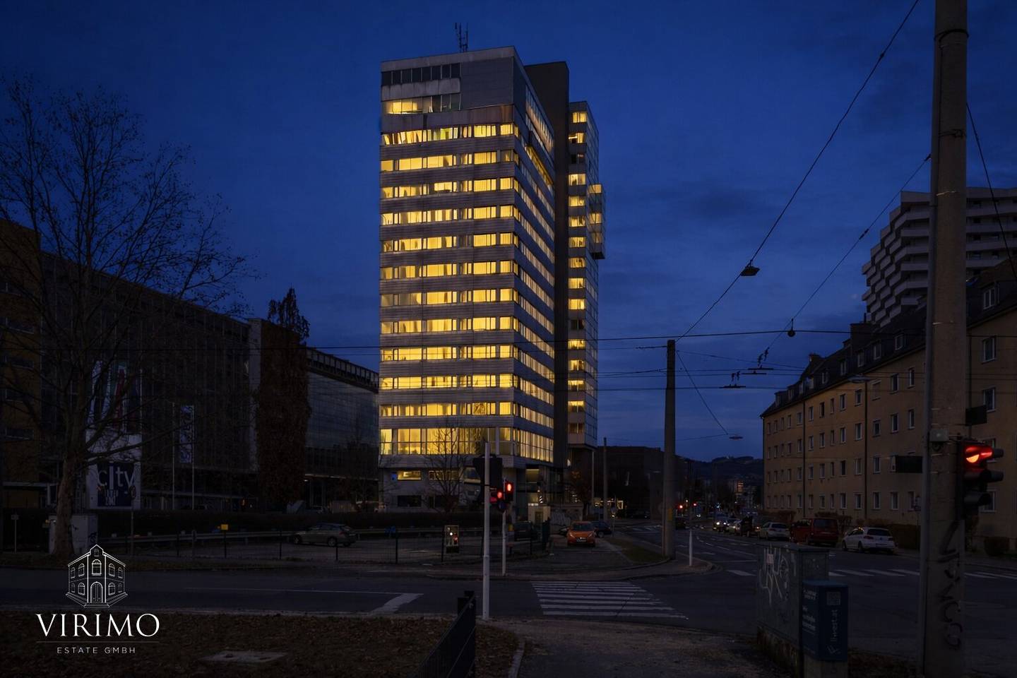 Seltene Gelegenheit: Zwei Büroetagen im CITYTOWER Linz – 580 m²  mit 11 Stellplätzen