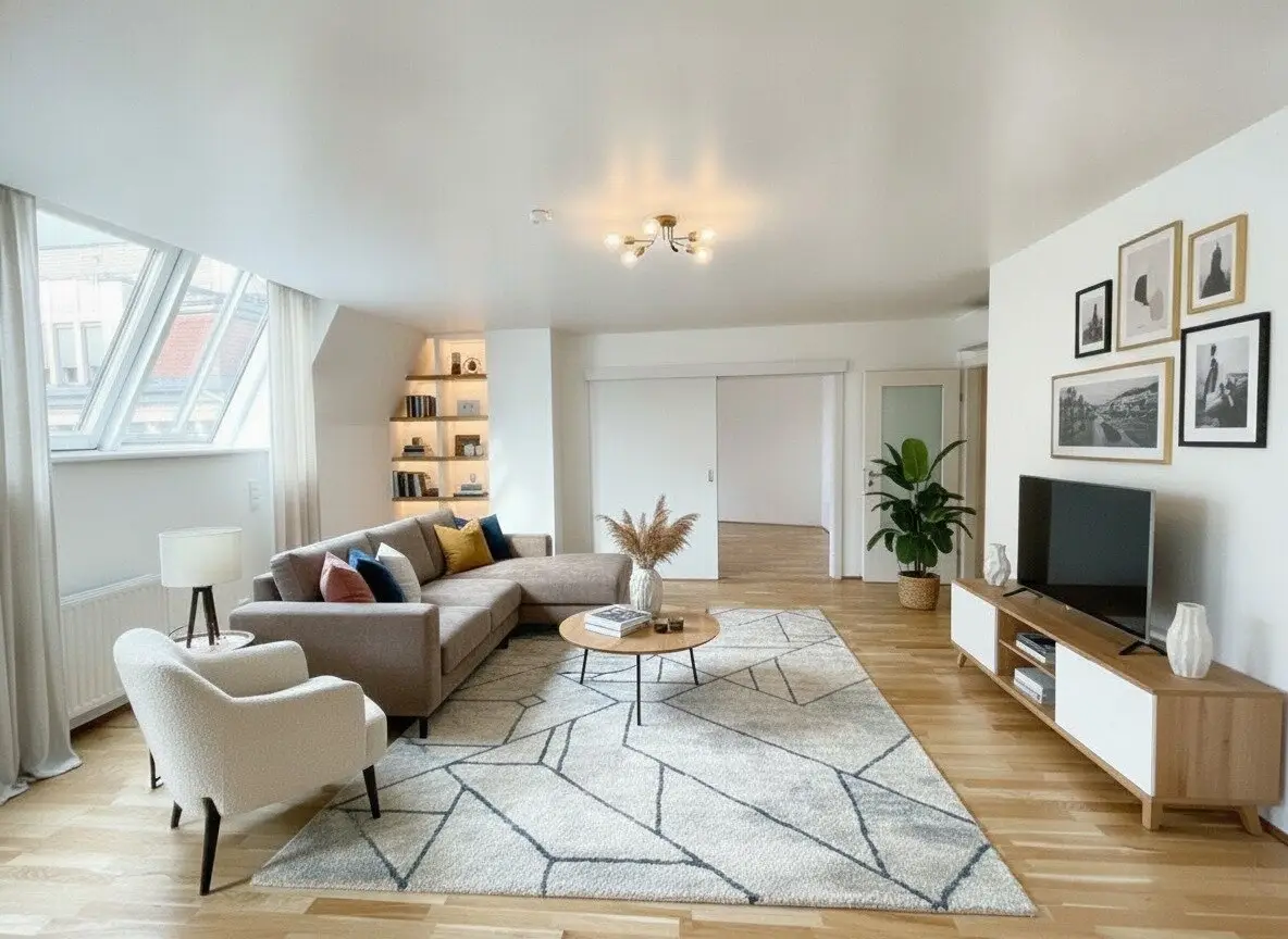 UNBEFRISTET: Top-Lage beim Stephansplatz: Moderne, klimatisierte Dachgeschoßwohnung im stilvollen Haus / Prime location near Stephansplatz: a modern, air-conditioned penthouse flat in a stylish building