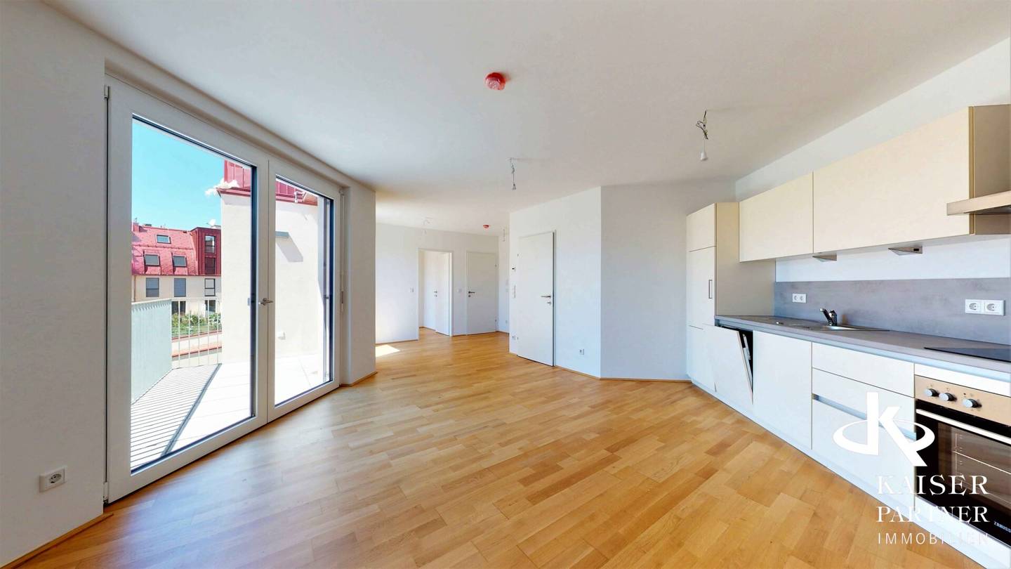 Moderne 2-Zi-Wohnung mit Balkon & Grünblick!