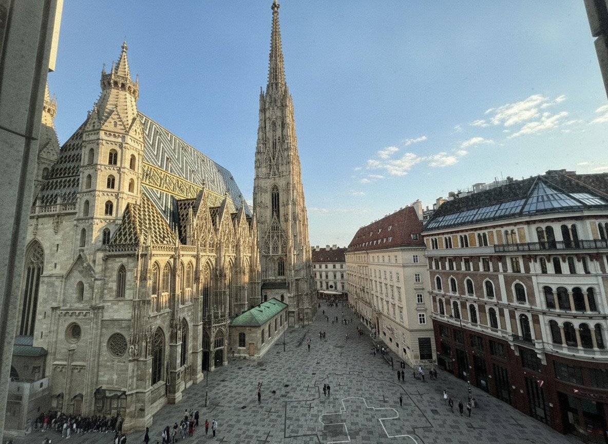 In Renovierung - UNBEFRISTET: Klimatisierte, helle Wohnung mit fantastischem Blick auf den Stephansdom / Under renovation – UNLIMITED RENT: Air-conditioned, bright flat with a fantastic view of St Stephen’s Cathedral