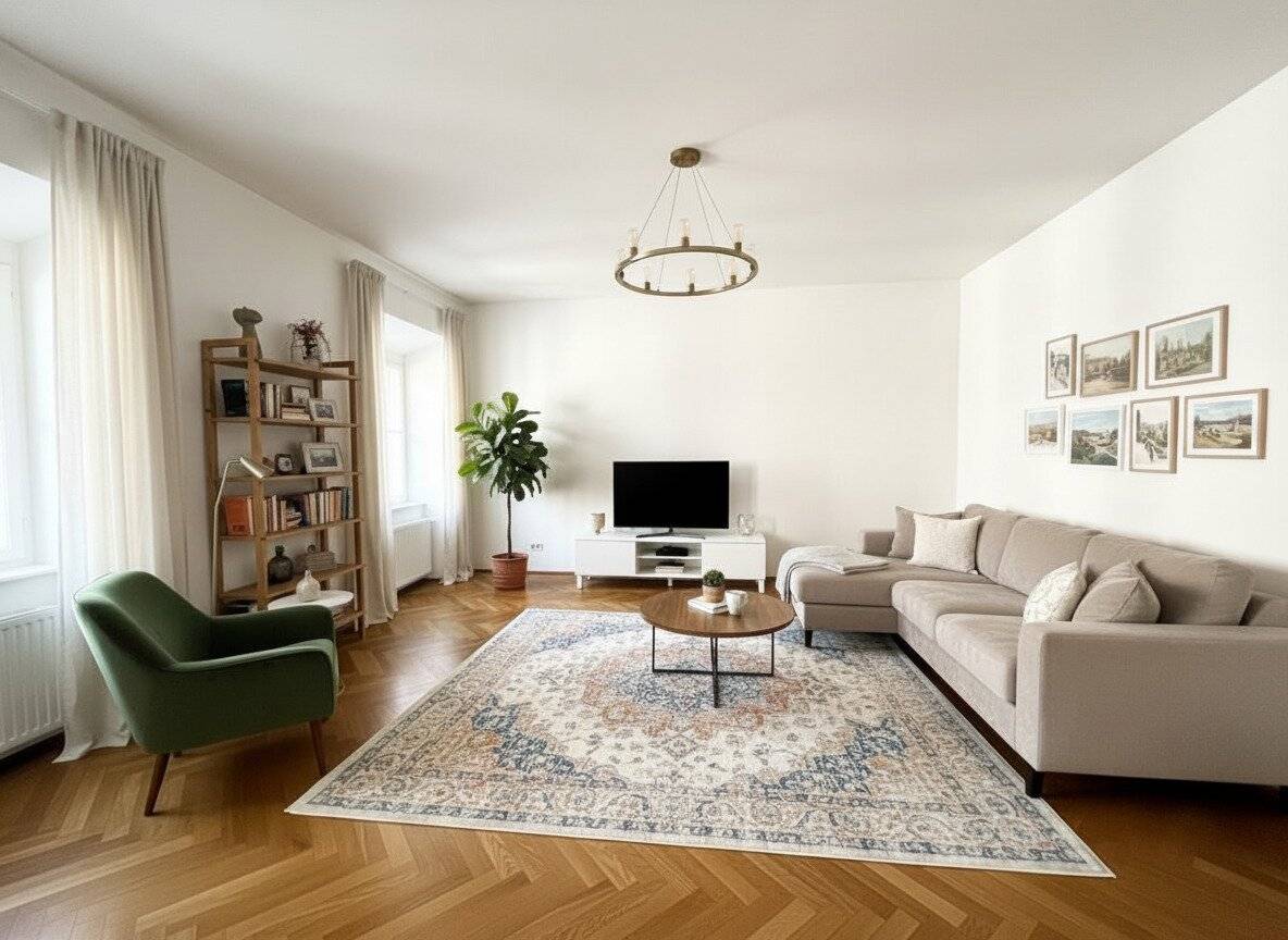 UNBEFRISTET: Klimatisierte Altbauwohnung im Stadtzentrum / Air-conditioned flat in the city centre