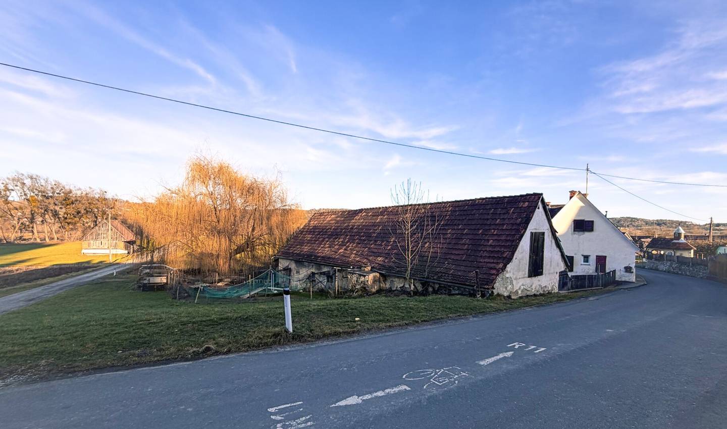 Einfamilienhaus mit Entwicklungspotenzial auf großzügigem Grundstück inklusive Landwirtschaftsflächen und Wald