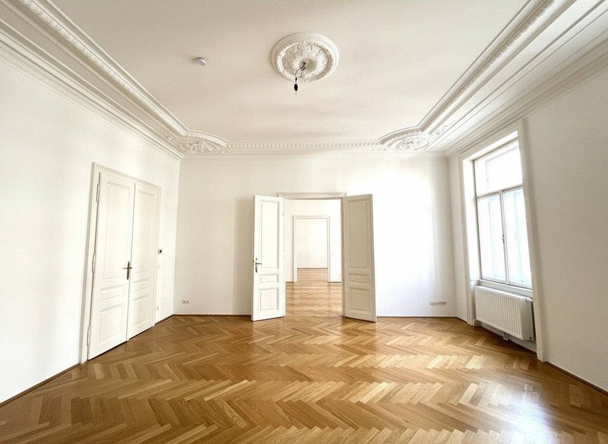UNBEFRISTET: Klimatisierte, traumhafte Altbauwohnung in prominenter Lage / UNLIMITED: Air-conditioned, gorgeous apartment in a historic building in a prime location