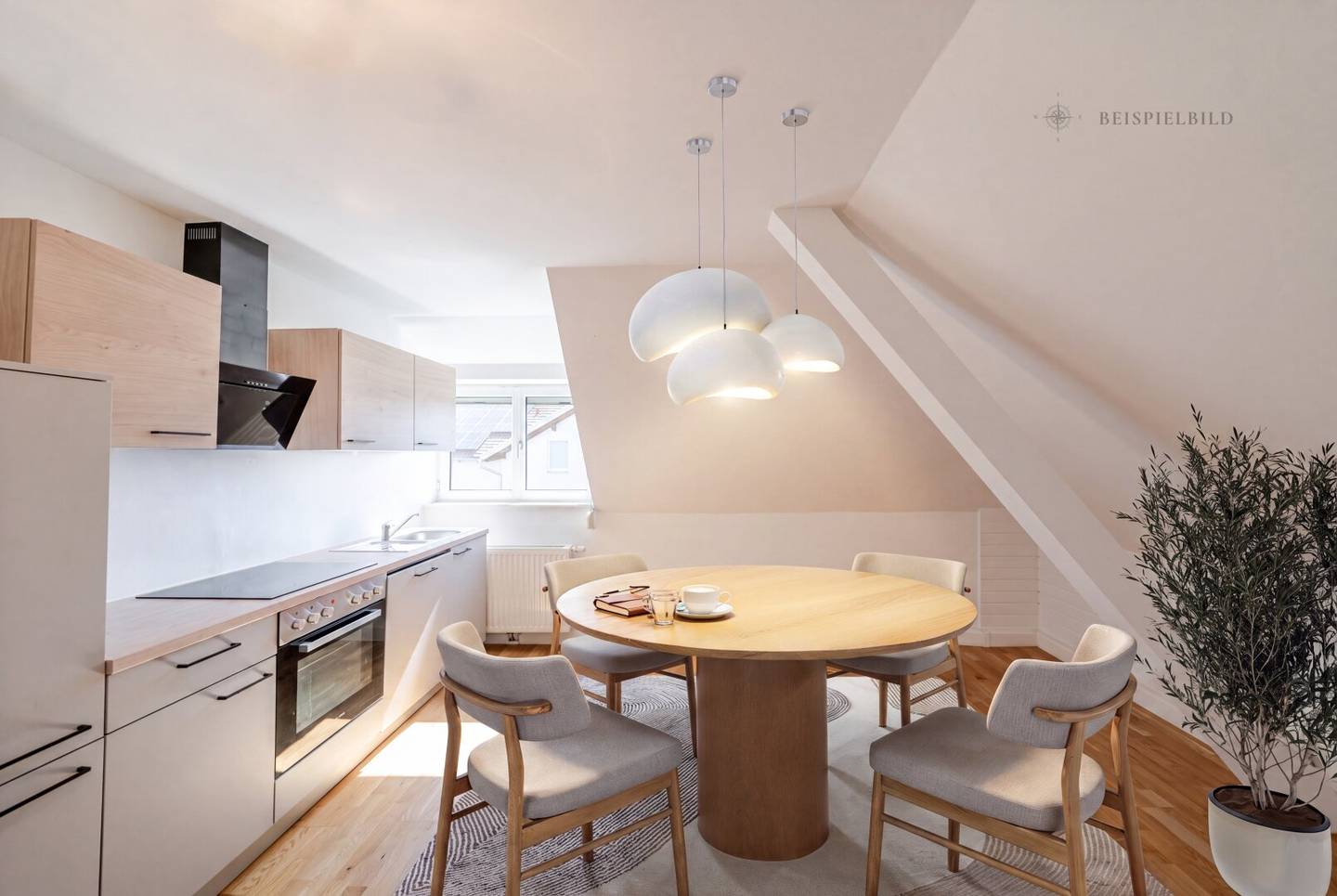 Modern Sanierte 2-Zimmer-Wohnung mit großem 158 m² Eigengarten