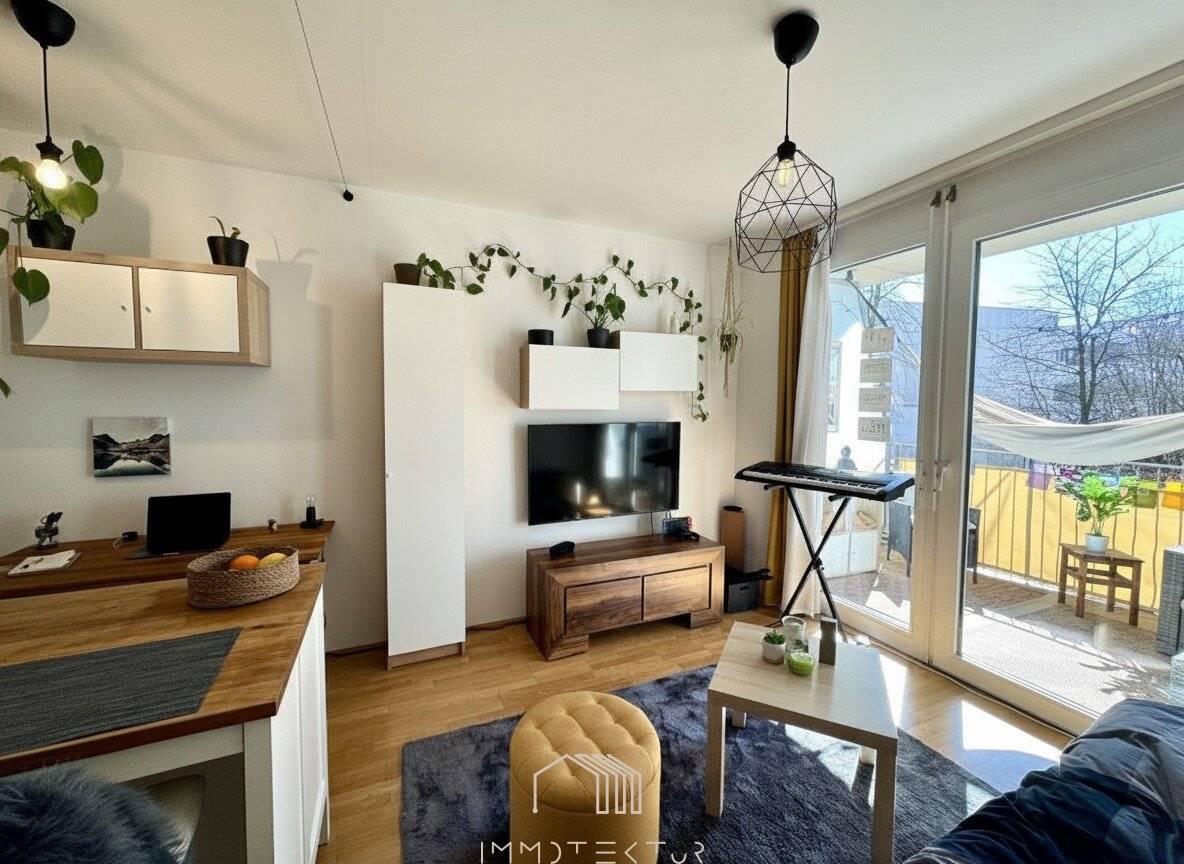 TU GRAZ INFFELD : Sonnige Garçonniere mit Balkon und Tiefgarage in St. Peter - befristet vermietet