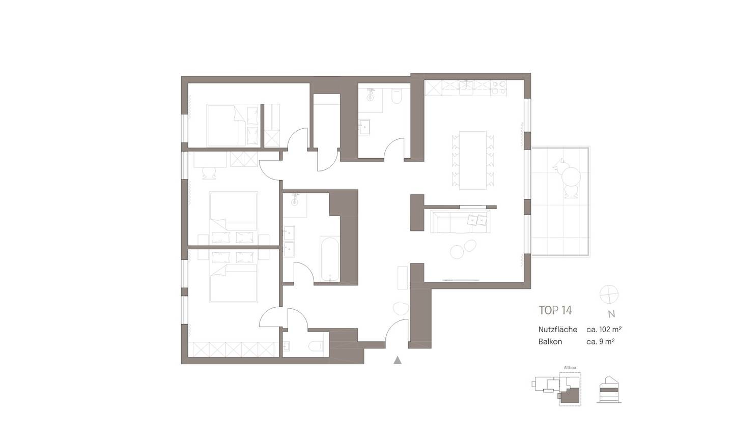 Traumhafte Altbauwohnung in zentraler Lage - modern mit luxuriösen Extras - anna8 | apartments.