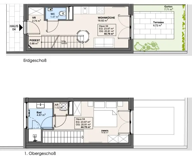 Schallerhof- hochwertige Wohnungen und Townhouse Appartements mit Freiflächen zur Vermietung oder Eigennutzung