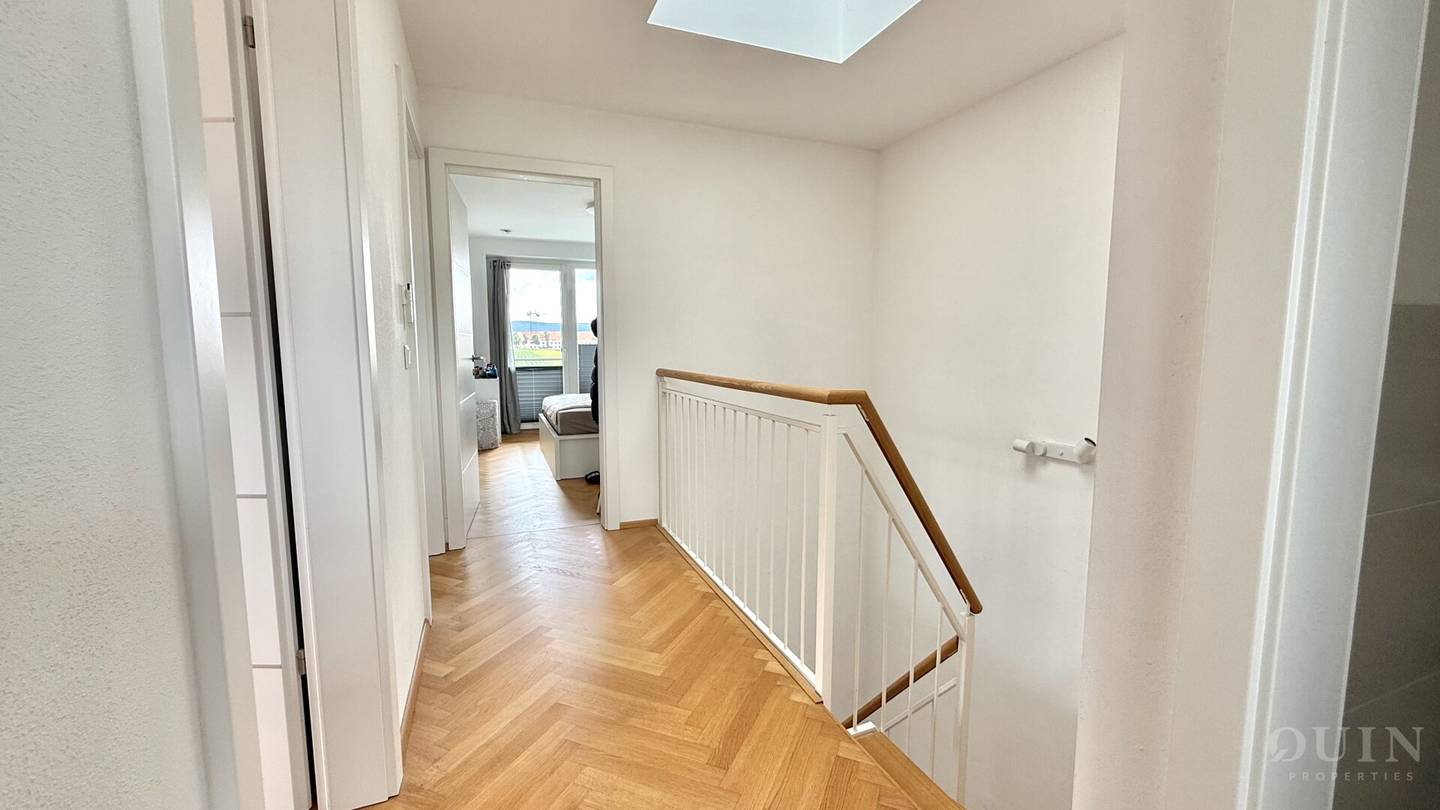 Lichtdurchlutetes Eckreihenhaus in Langenlebarn