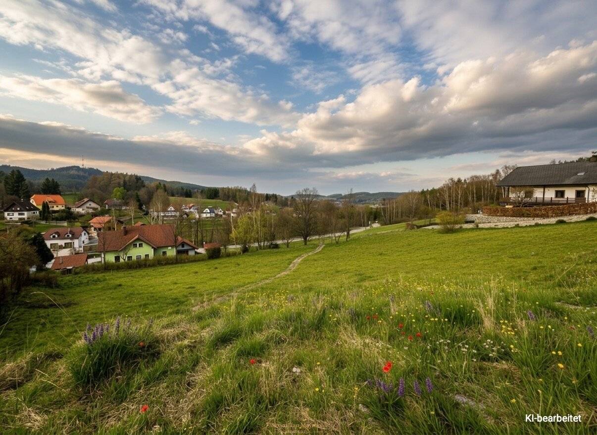 Baugrund 1.918 m² | Hanglage mit Fernblick | Siedlungslage | Böhmerwaldrand | Bad Großpertholz, NÖ