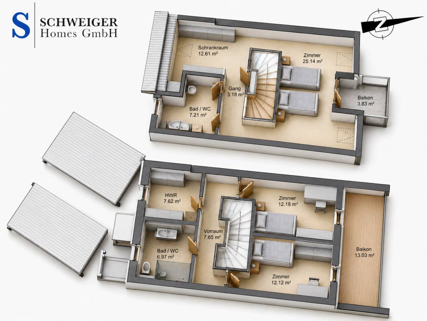 Exklusives Reihenhausprojekt in Katzelsdorf – modernes Wohnen mit Garten, Terrassen und großzügigem Raumkonzept