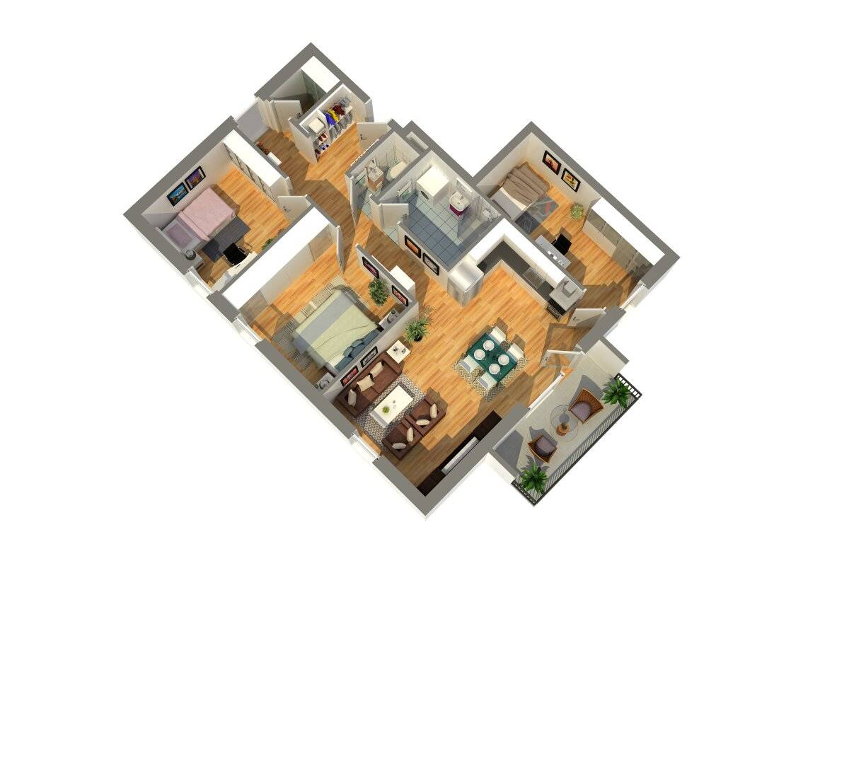 Familienleben zum Glücklichsein: 85 m² Lebensfreude, Balkon&Loggia - einziehen und genießen