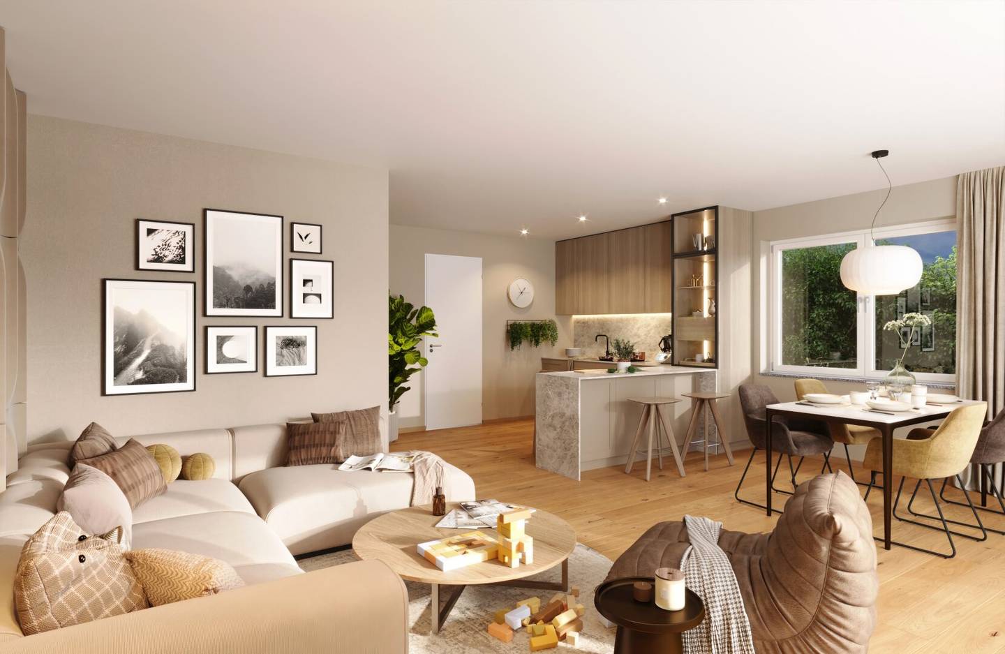 FAMILIENPARADIES MIT STIL: LICHTDURCHFLUTETE MAISONETTE MIT GARTEN UND SEEBLICK