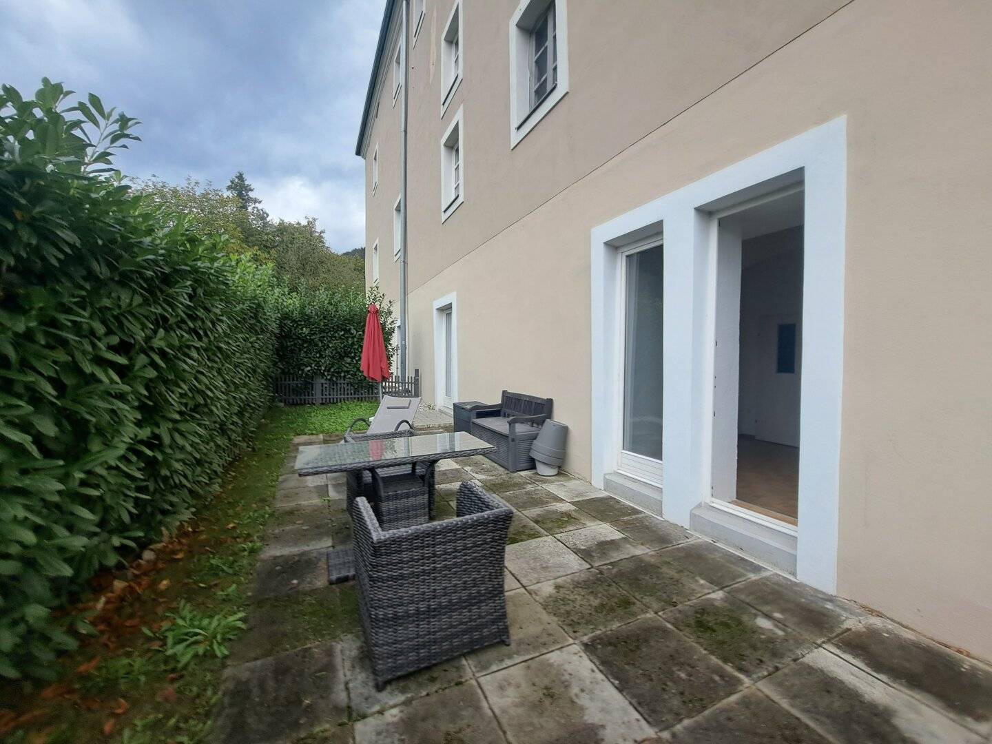 Wohnen im Schloss Maria Lankowitz,  tolle Erdgeschosswohnung  mit großer Sonnenterrasse