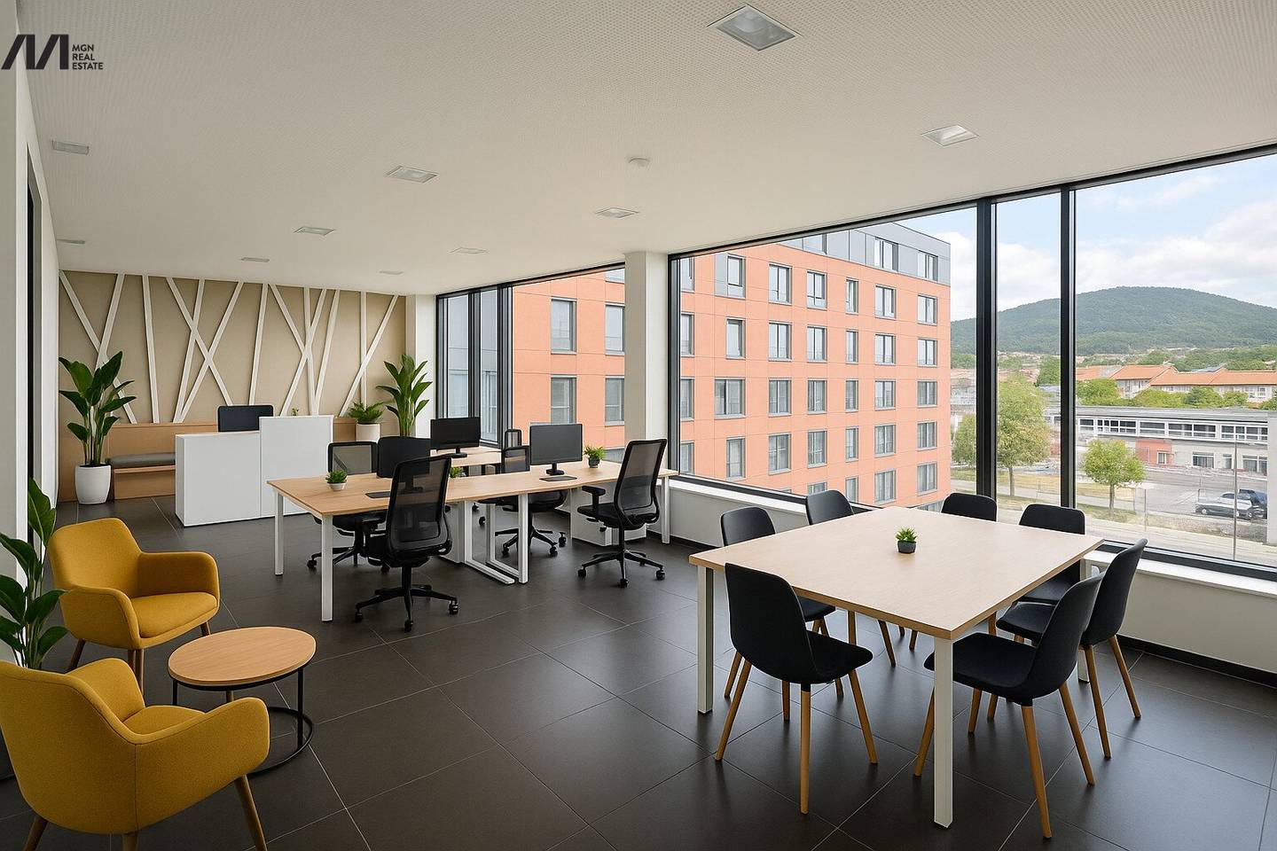 Repräsentatives Büro mit Weitblick – arbeiten in stilvoller Atmosphäre