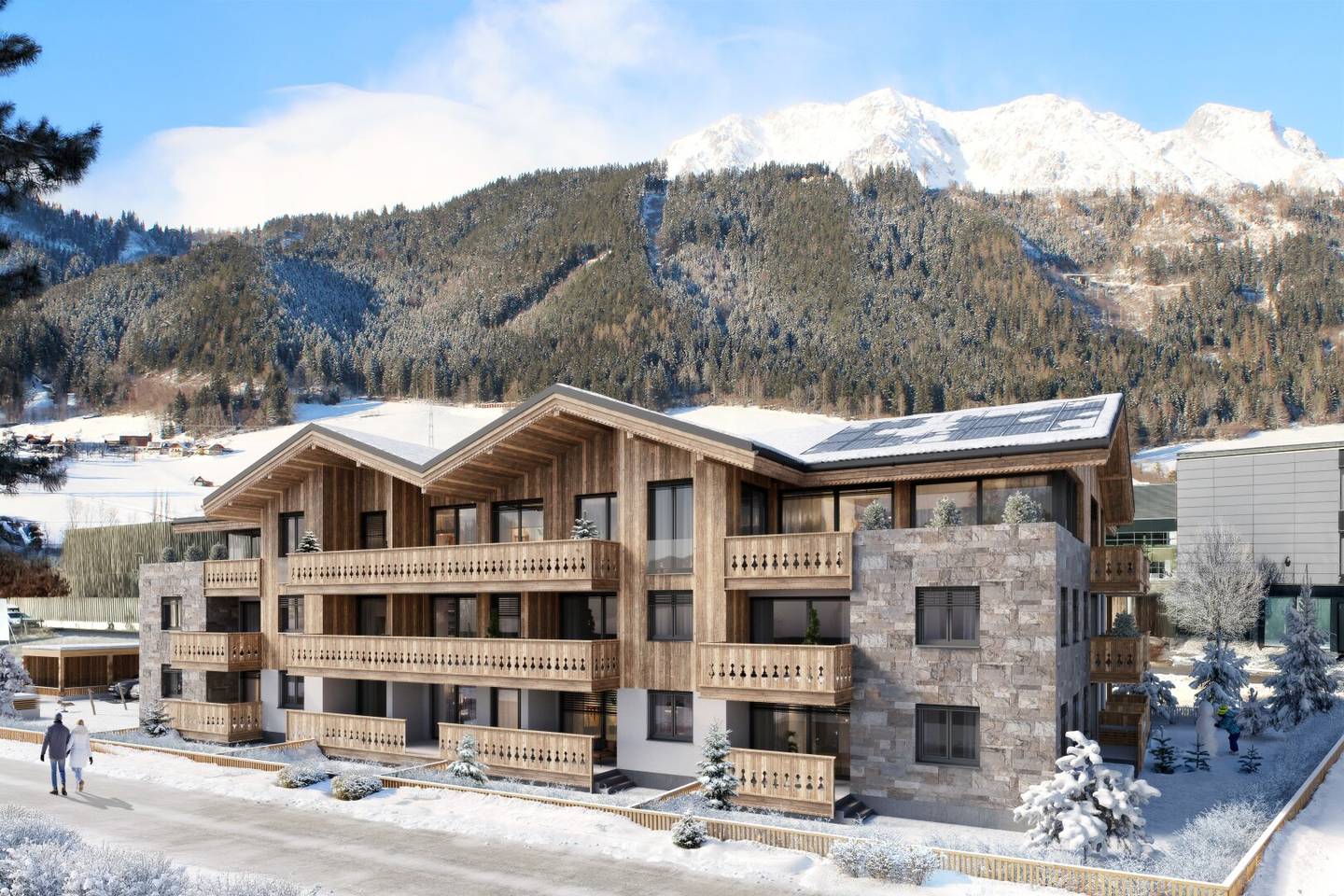 PENTHOUSE mit GALERIE und PRIVATER GARAGE direkt an der Gondel
