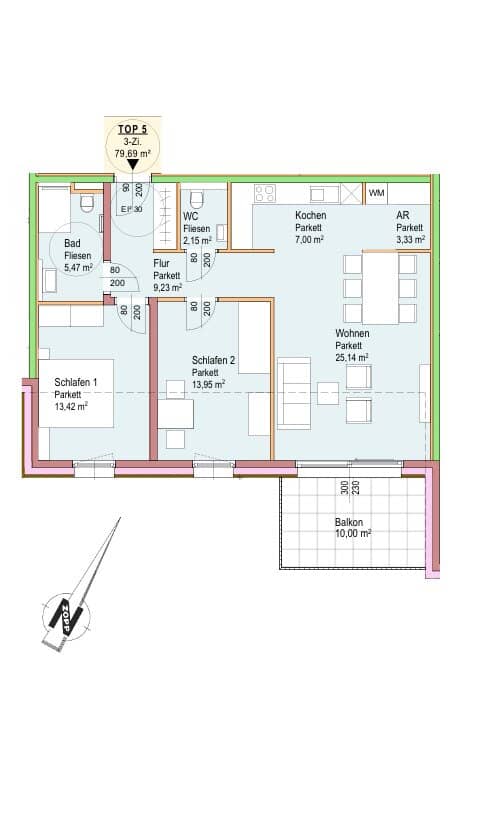 NEUBAUPROJEKT: PRÖLLHOFSTRASSE | OBERALM - 3 Zimmer Balkonwohnung - PROVISIONSFREI!