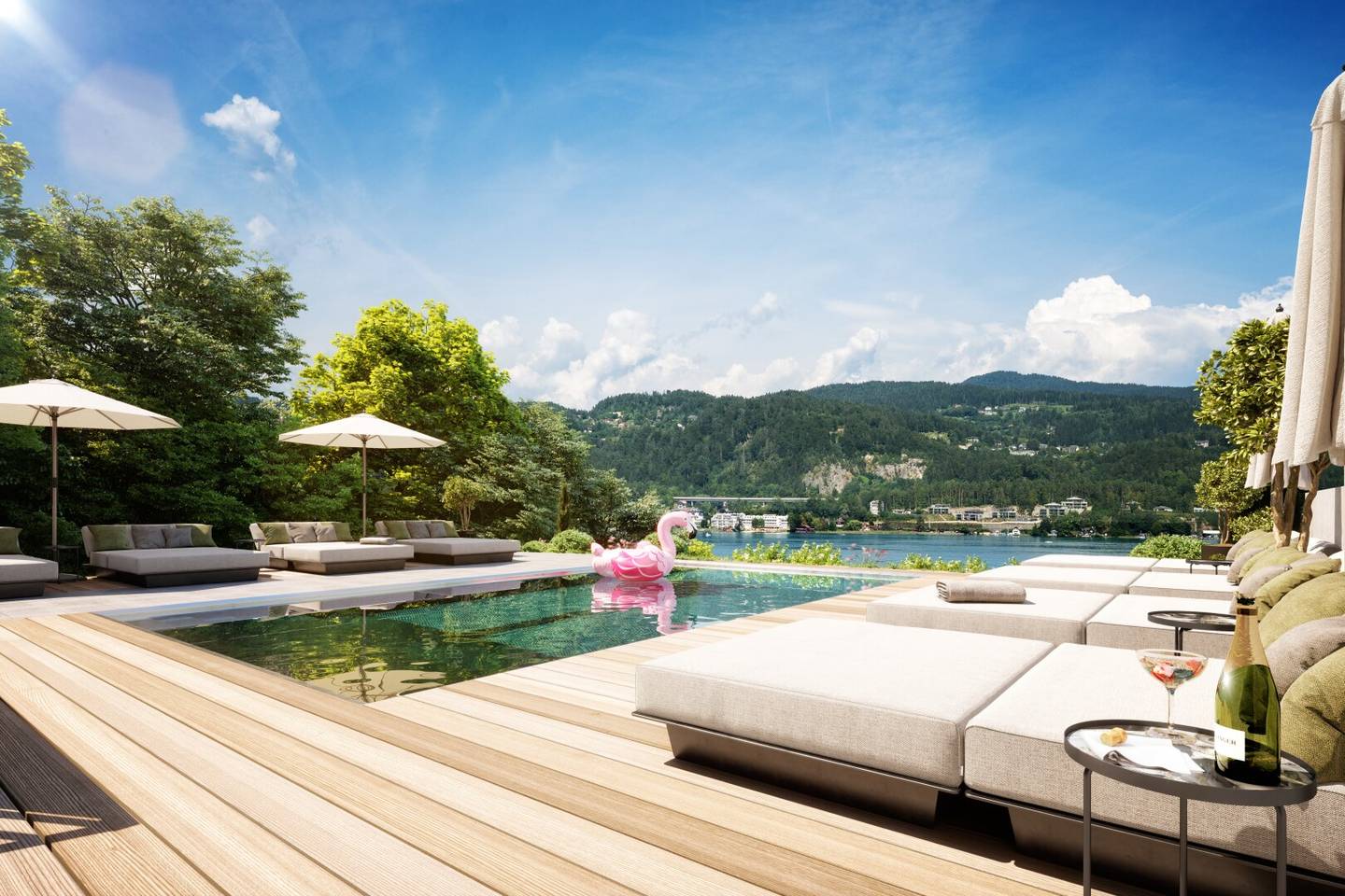 Exklusive See-Residenzen in erster Reihe am Wörthersee – privater Badeplatz & Bootsanlegeplätze