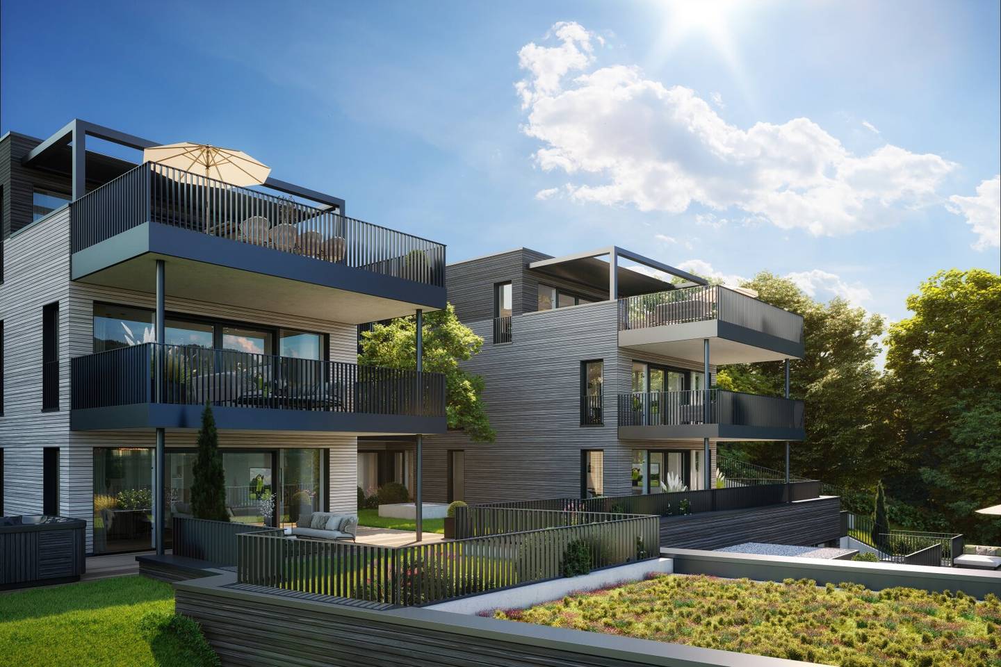 Exklusive See-Residenzen in erster Reihe am Wörthersee – privater Badeplatz & Bootsanlegeplätze