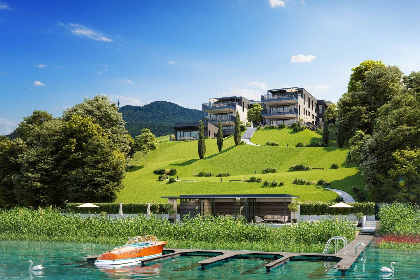 Stilvolle Seeresidenz mit Terrasse – kompakter Luxus in absoluter Premiumlage