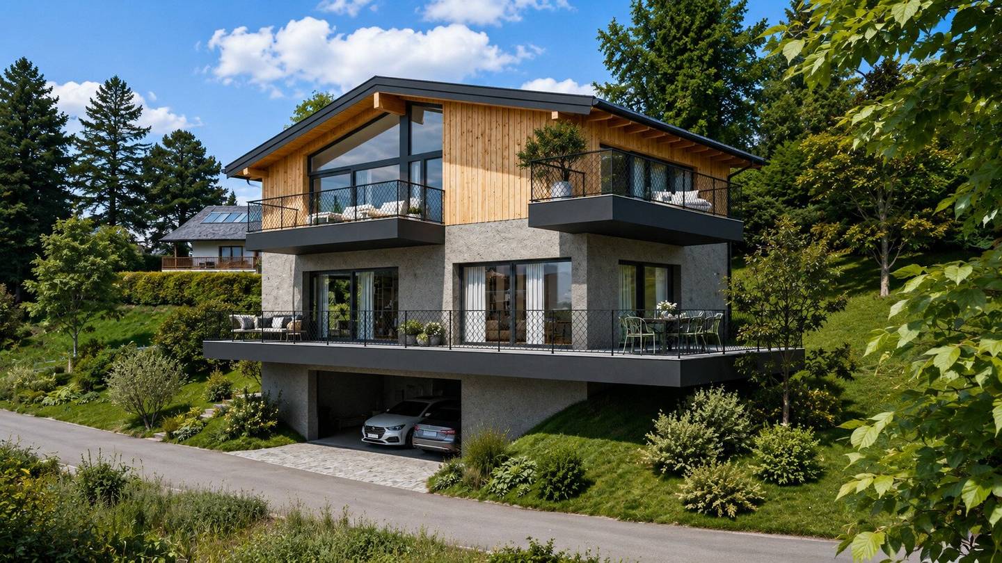 Exklusive Neubau-Villa mit beeindruckendem Panoramablick auf den Attersee