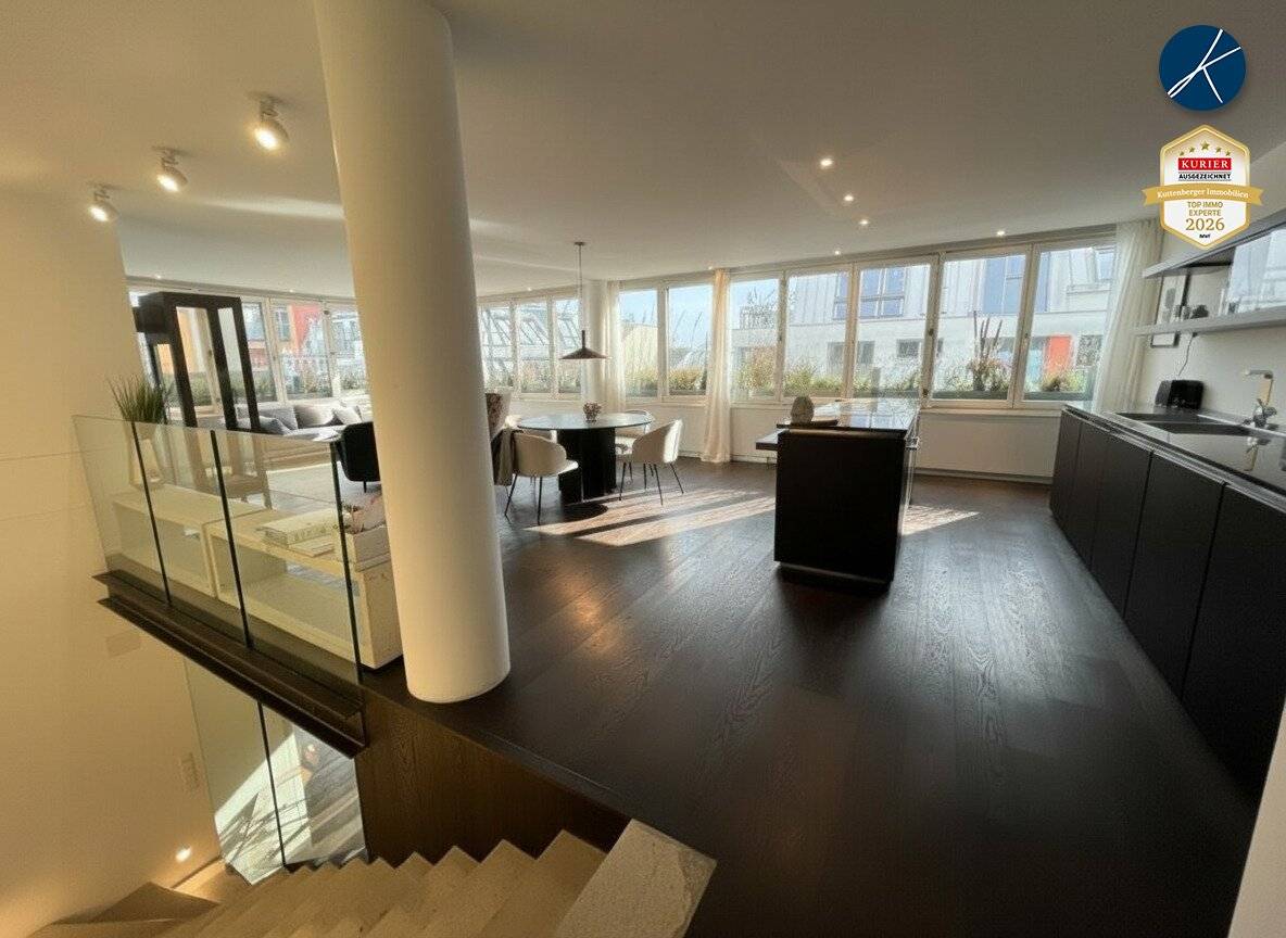 Exklusive Penthouse-Wohnung & New-York-Style im Untergeschoss