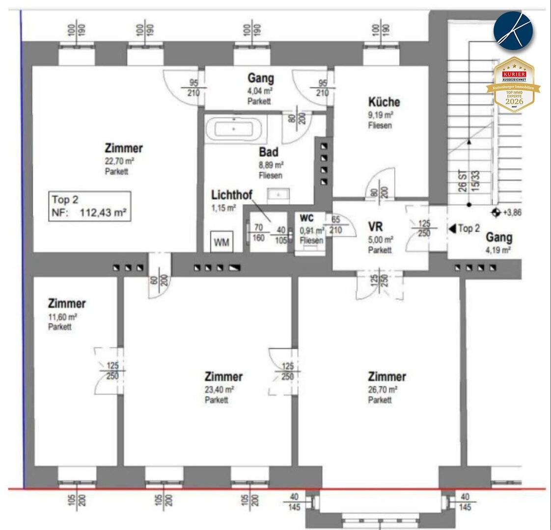 Traumhaftes Altbau-Juwel - kreisförmig begehbar!
