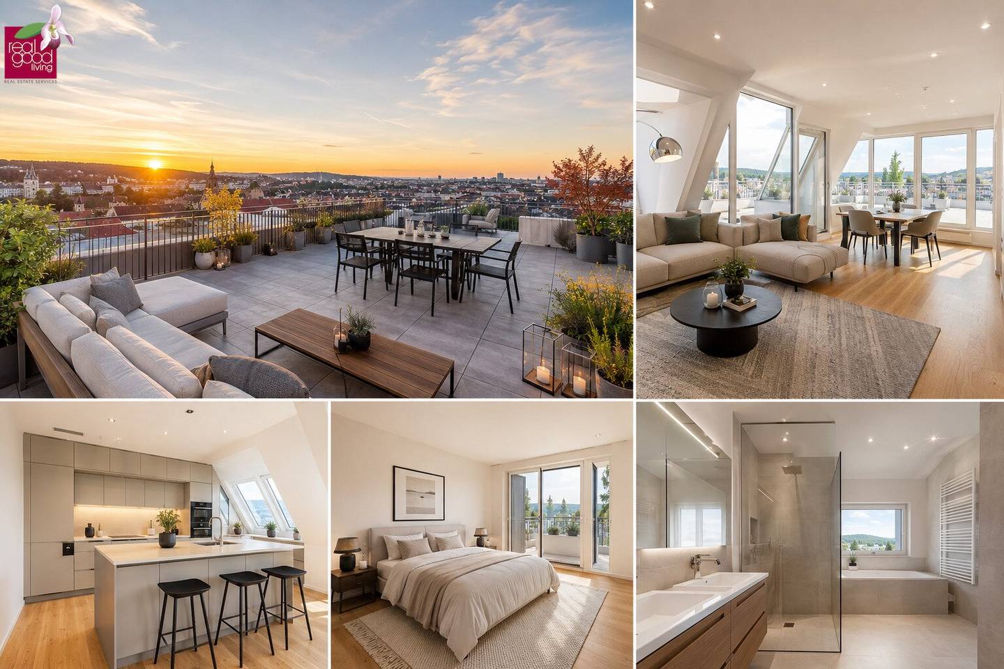 EXKLUSIVES PENTHOUSE MIT DACHTERRASSE & PANORAMABLICK + ERSTBEZUG IN HERNALS Wohnen über den Dächern Wiens