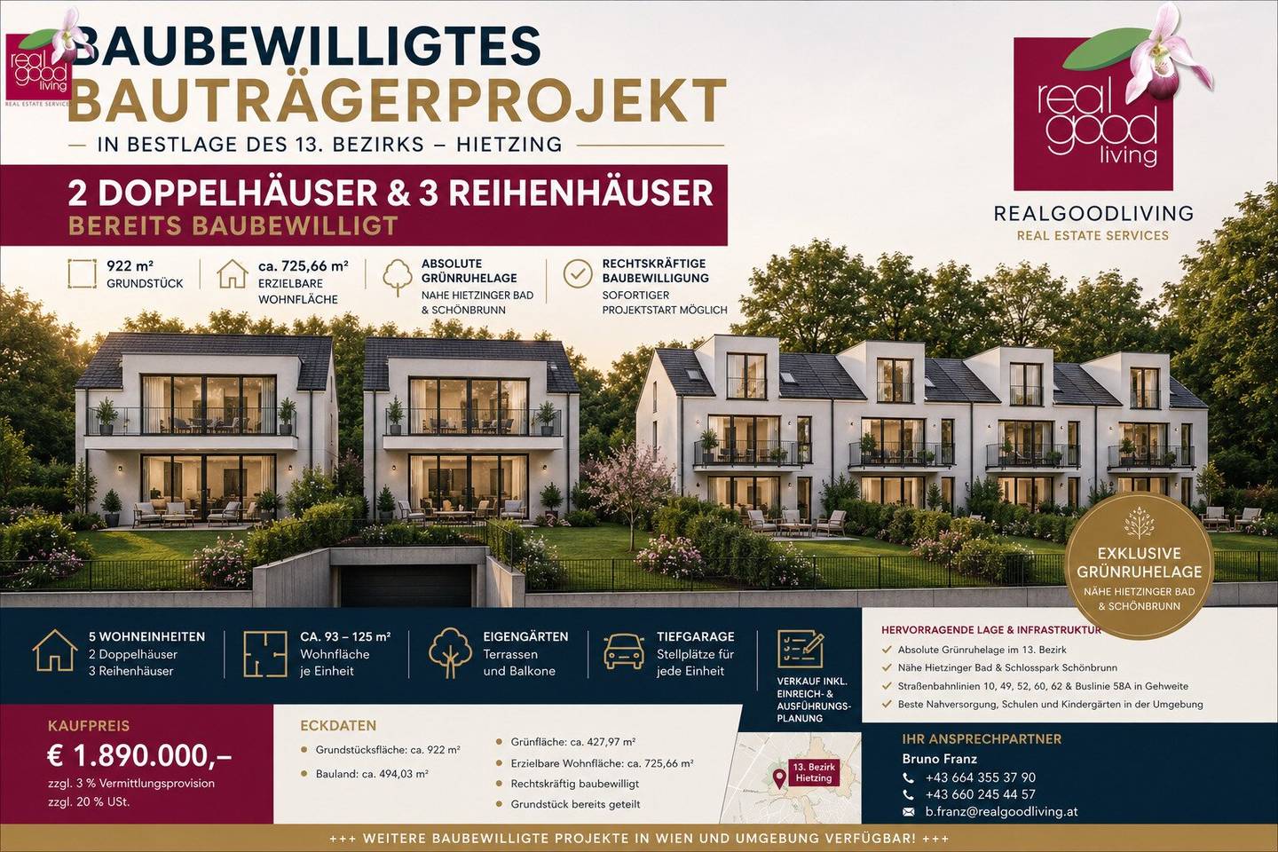Baubewilligtes Wohnbauprojekt in Premium-Lage Hietzings!