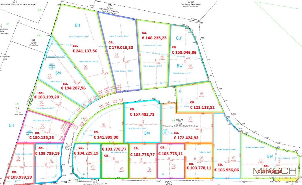 Baugrundstücke I 500m² bis 800m² I ohne Bauzwang