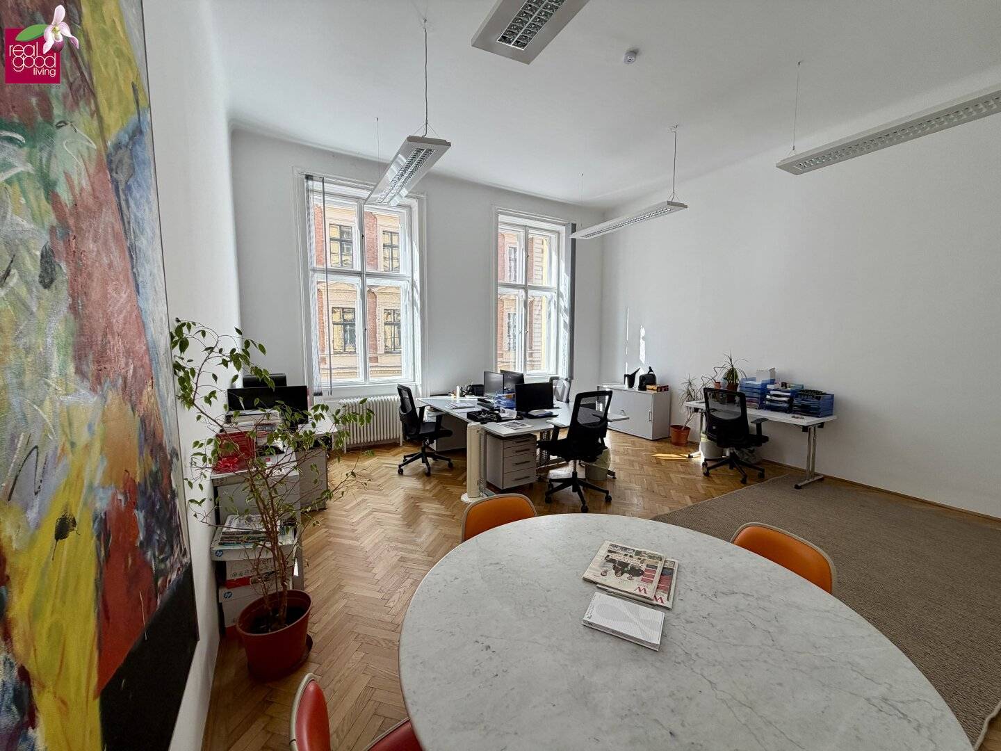 Flexibles Arbeiten im Herzen Wiens - Modernes Shared Office -  Nähe Wiener Börse mit 36,60m², 2 WCs und Klimaanlage für 1.890,00 € Miete