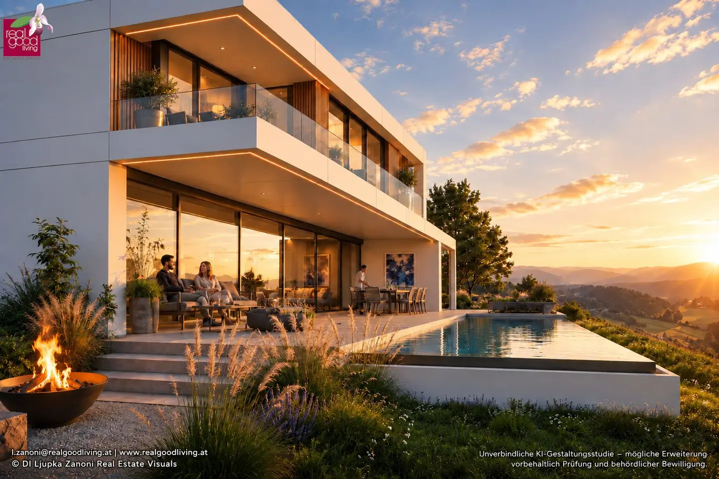 AUREA 360° II – WEITBLICK MIT FREIRAUM I  bewilligter Panorama-Residence in Kapfenstein