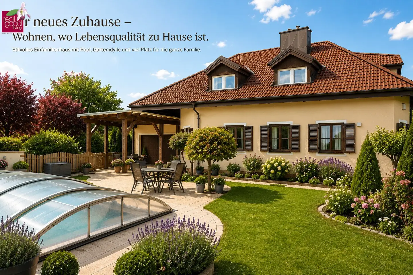 Exklusiver Landsitz nahe Wien + 9.937 m² Park + Pool, Wellness & Freizeitresidenz