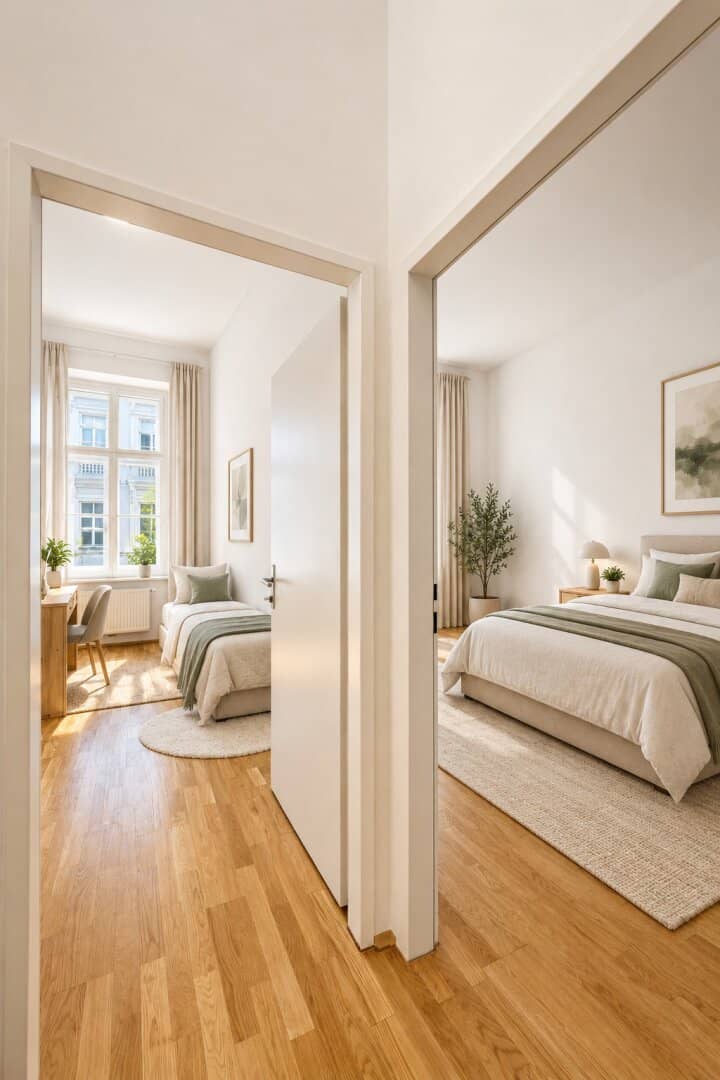 Wiener Altbauklassiker in begehrter Ruhelage – Exklusive 3-Zimmer-Wohnung im 2. Bezirk