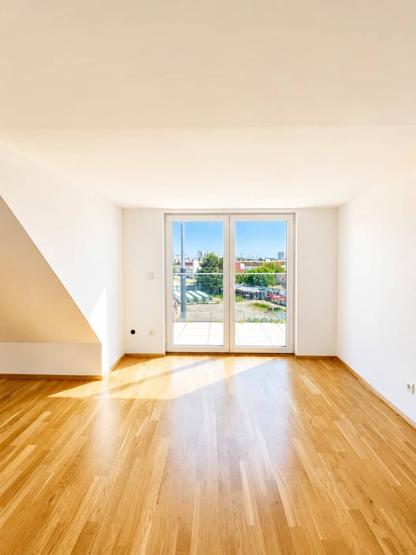 Exklusiver 3-Zimmer Dachgeschoss-Neubau mit zwei Terrassen in Bestlage nahe Kagraner Platz