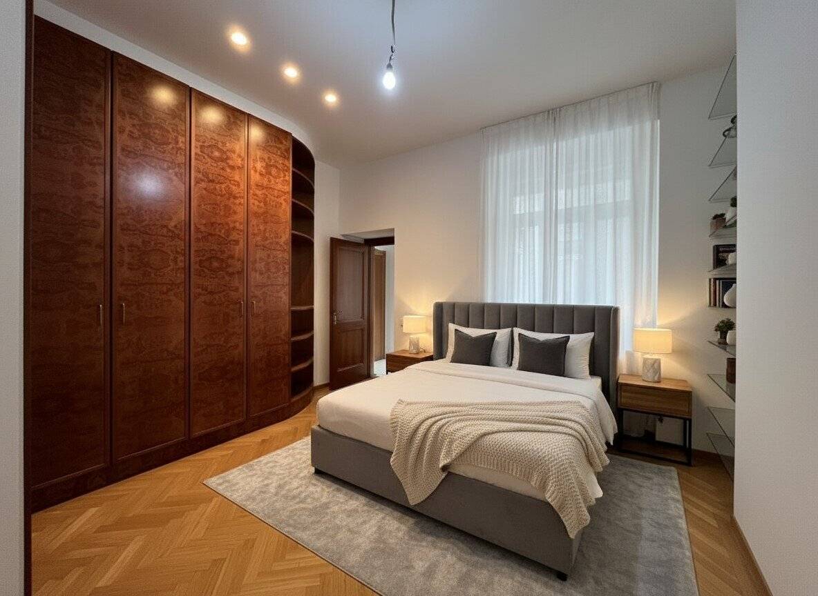 LAURENZERBERG: EXKLUSIVE 4 ZIMMER-WOHNUNG (STILALTBAU) MIT MARMORBAD/SAUNA UND TERRASSE IM INNENHOF