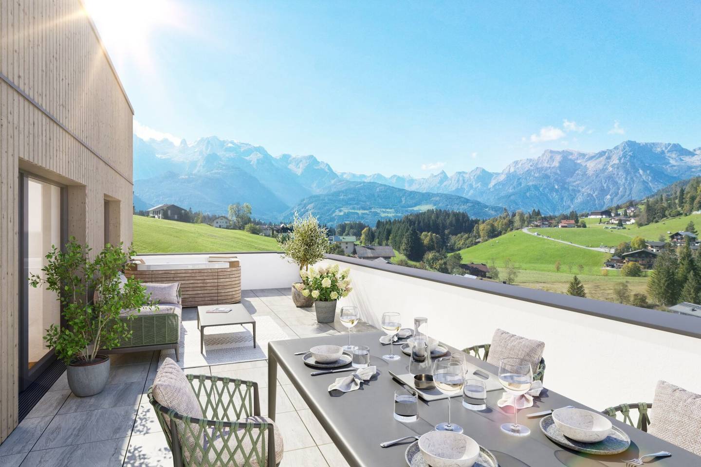 Luxus Investment in Werfenweng ! 4-Zimmer-Apartment mit Garten, Whirlpool & En-Suite-Bädern