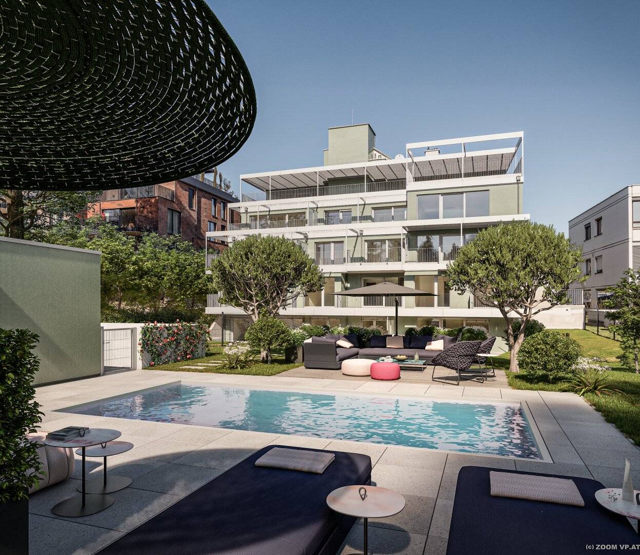 Sofort einziehen & genießen – Exklusive Gartenwohnung mit Pool im 19. Bezirk
