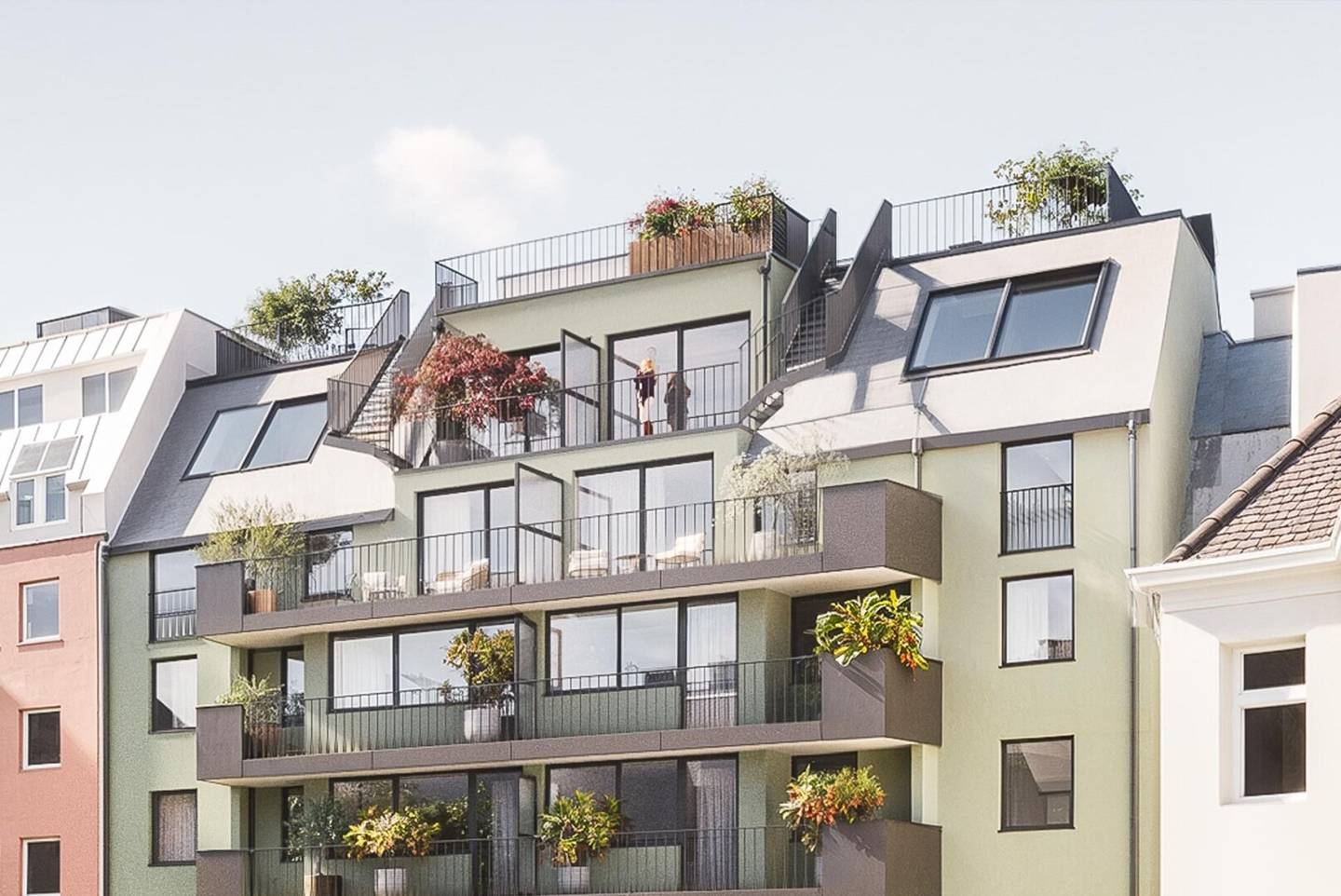 Erstbezug! Modernes Dachgeschoss im ruhigen Innenhof
