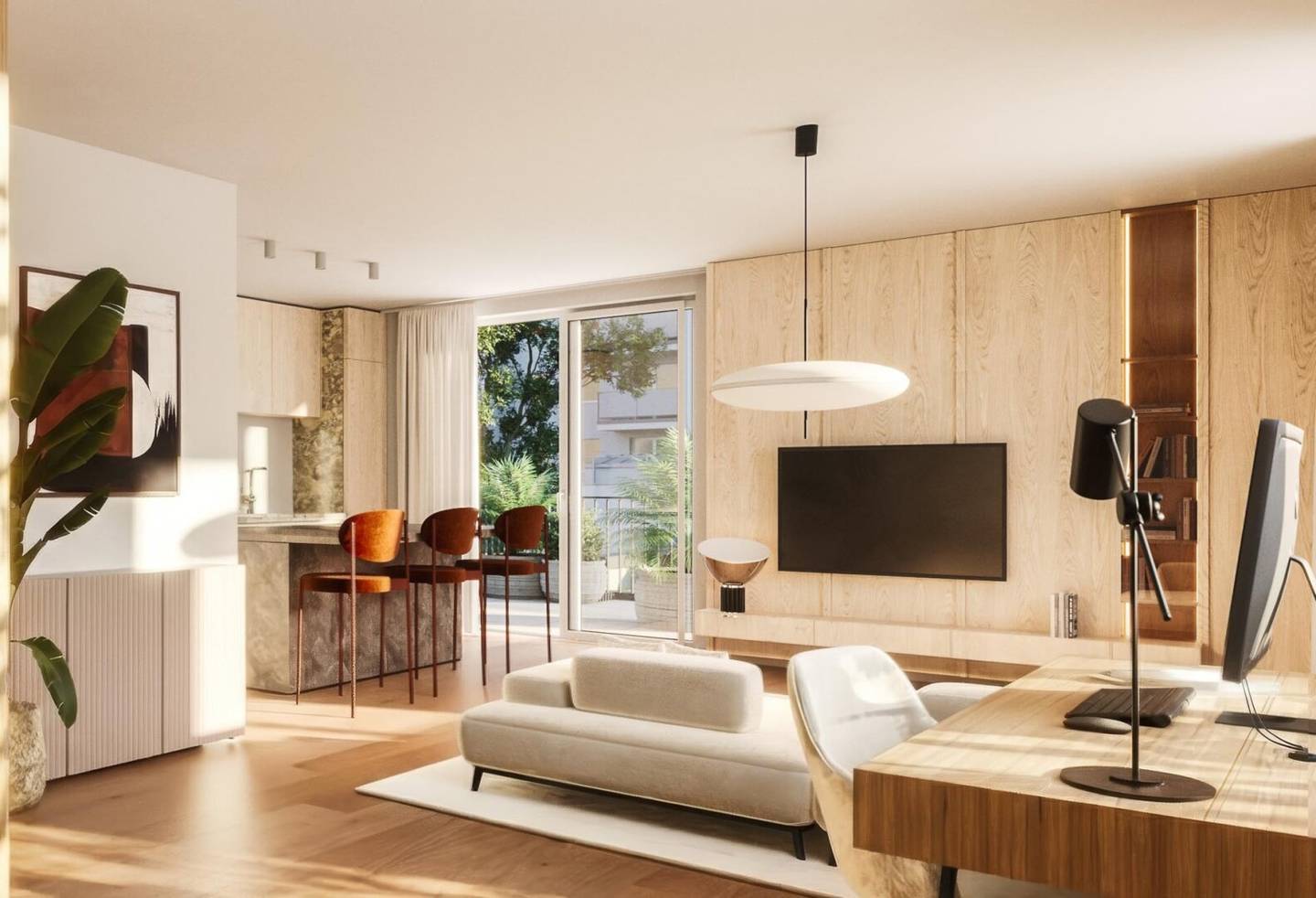 Cityloft! Freistehende Wohnung mit privater Terrasse im grünen Innenhof