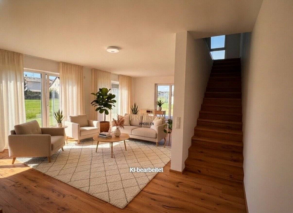 Einladende Doppelhaushälfte mit Garten, Doppelgarage und Terrasse in Stadl-Paura – Ihr Erstbezug!