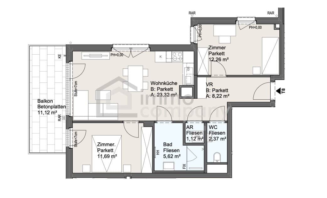 MODERNE 3-ZIMMER-WOHNUNG | BALKON | RUHELAGE | DONAUINSEL IN DER NÄHE | JETZT ANFRAGEN