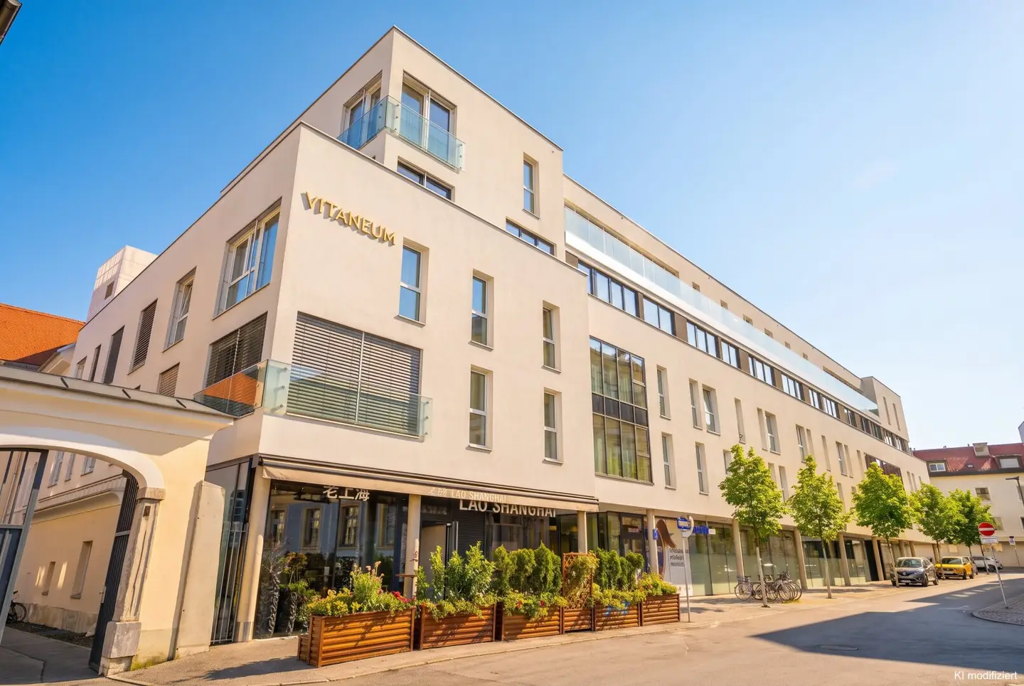 INVESTOR/Entrepreneur: Living on the top floor: Maisonette with terrace & fireplace connection