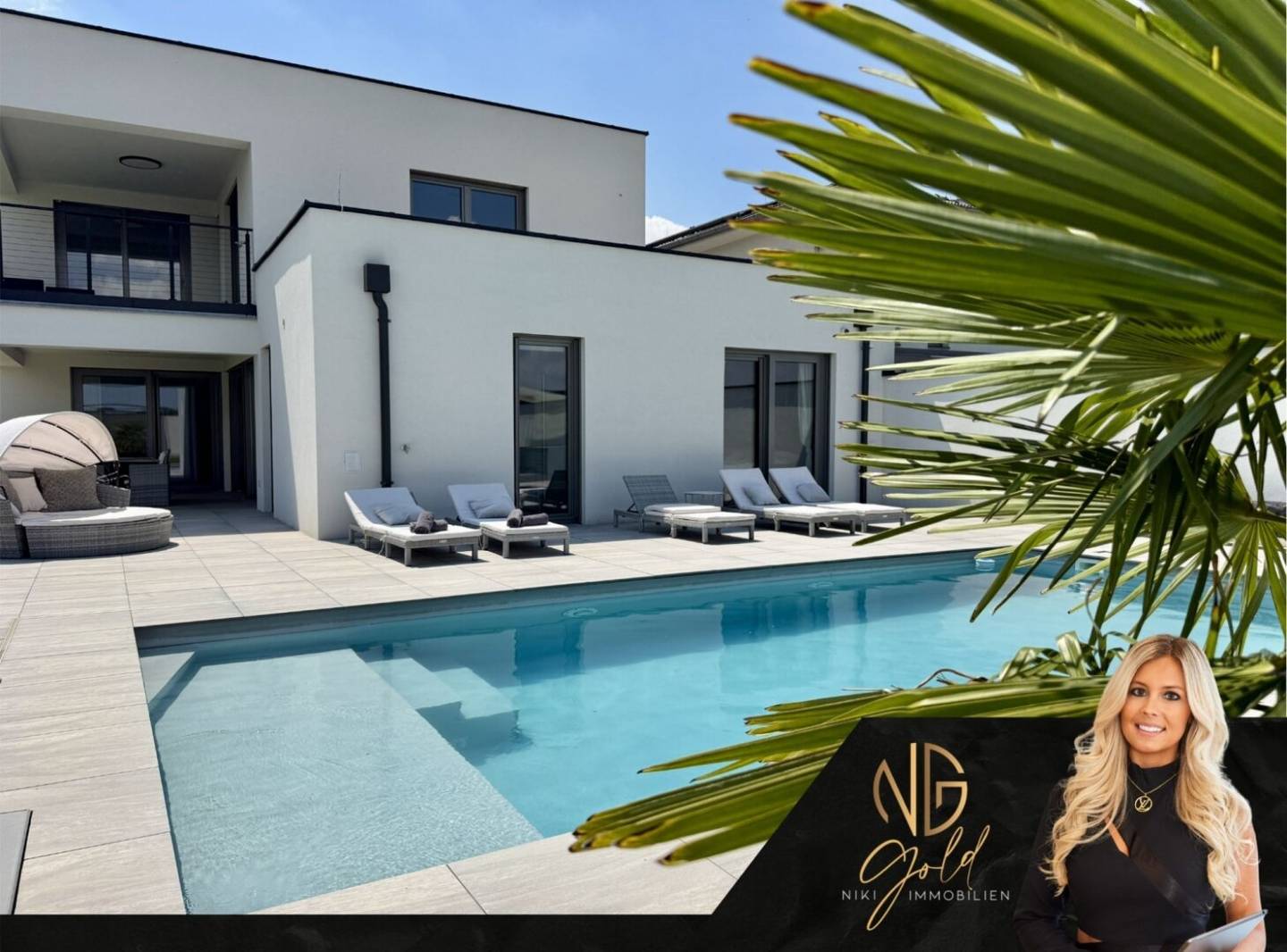 Luxuriöses Einfamilienhaus mit Pool, Poolhaus & Smart Home nur 5 Min. von Eisenstadt entfernt