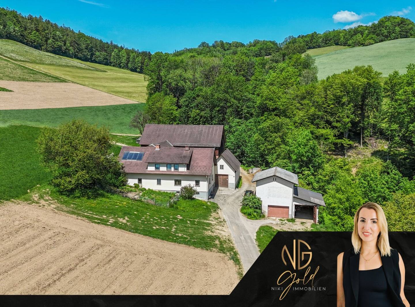 Vierkanthof mit 8,9 Hektar Grund: Ein Ort für Menschen mit Visionen, Selbstversorgung und Liebe zur Natur